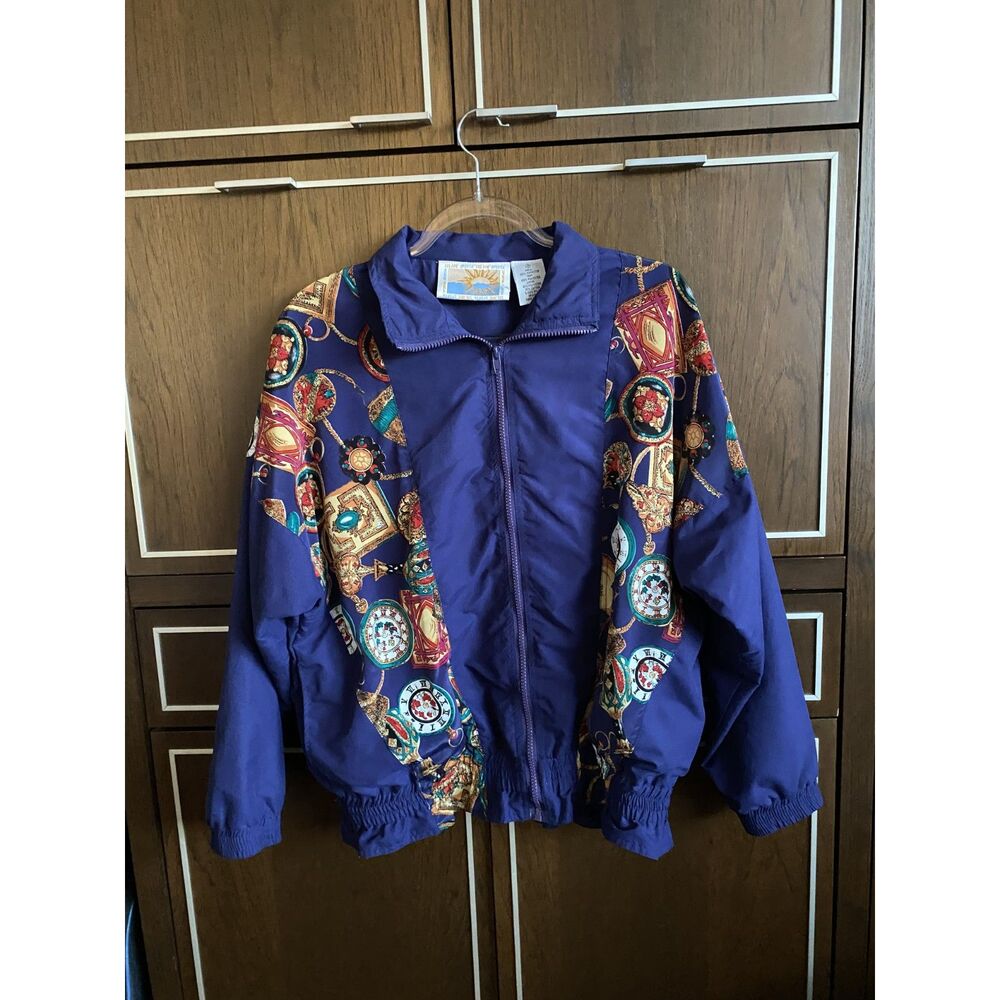 Women's Medium SOLARE SPORTA Vintage VTG 90s Sports Jacket